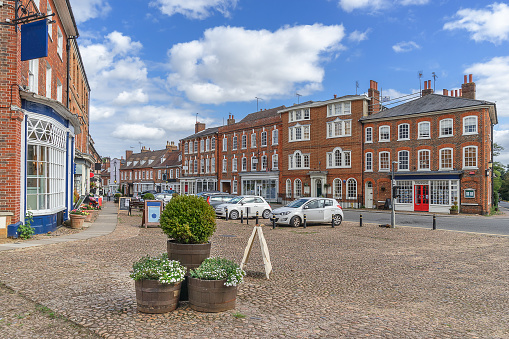 Tower in Ottery St Mary High Street in Devon