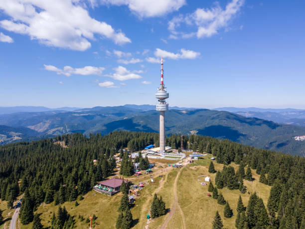 istock Rhodope Mountains and Snezhanka tower, Bulgaria 1272259625