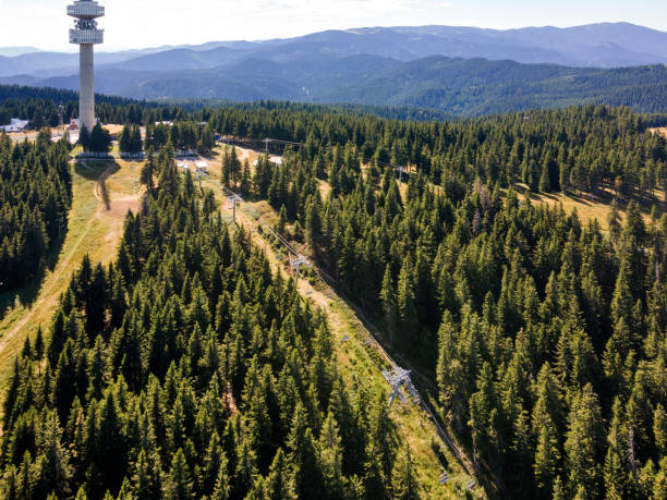 istock Rhodope Mountains and Snezhanka tower, Bulgaria 1272259756