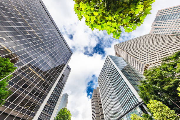 istock Tokyo buildings with beautiful fresh greenery 1272262427