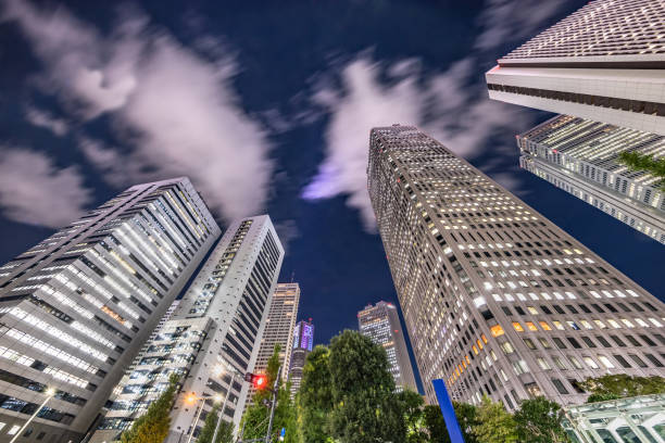 istock Tokyo night view with beautiful light 1272262463