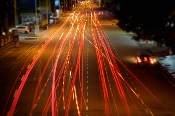 istock Red Illuminate the Street 1272262755