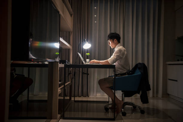 istock Asian man working at home 1272266504