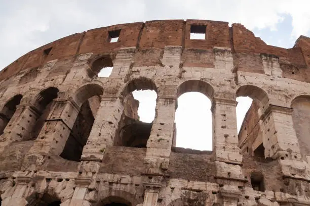 Photo of Detailed view of the exterior of the Colosseum