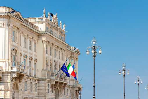 Historic centre in Terst, Italy