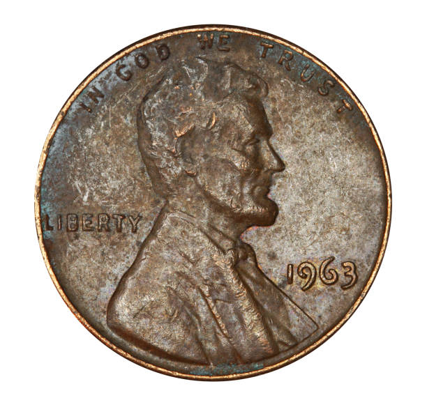 istock Very corroded and worn out old US Lincoln penny 1272271100
