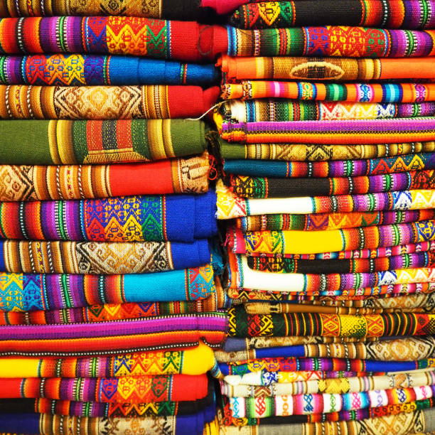 istock Details of colorful Peruvian fabrics 1272278029