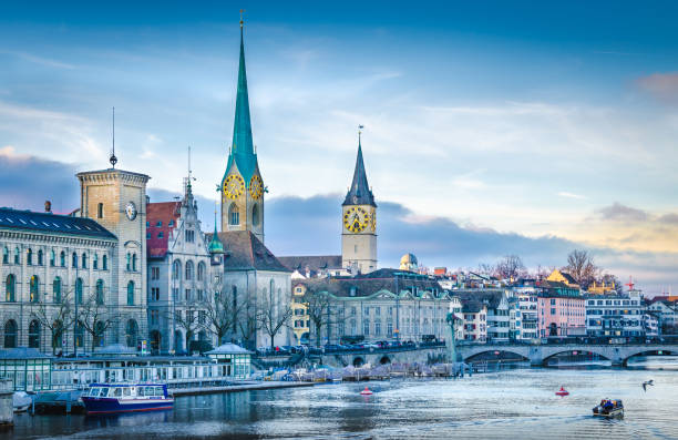 istock Zurich lake and town 1272278489