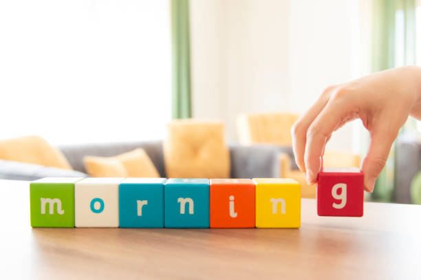 istock Morning, word and hand 1272284092
