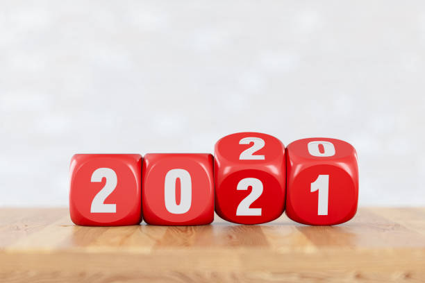 istock 2020 Dices Turns 2021. New Year Concept 1272284987