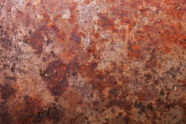 istock Dark worn dirty rusty metal. Textured background 1272300061