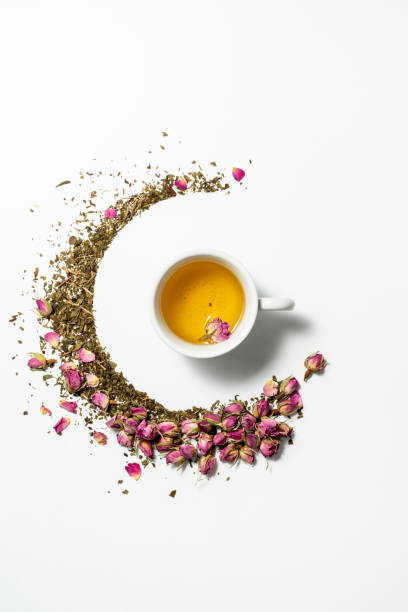 istock Brewing rose and green tea 1272303169