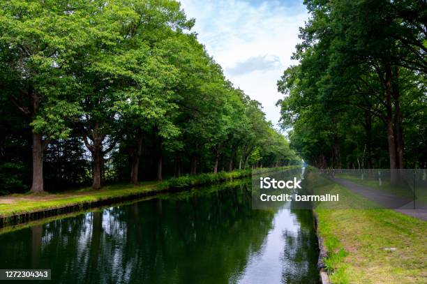 Water Canal In Belgium Province Antwerp Near Retie Stock Photo - Download Image Now