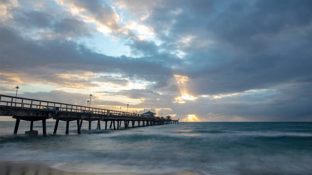 istock Pompano Beach Pier Broward County Florida by stormy weatcher, Florida 1272305497