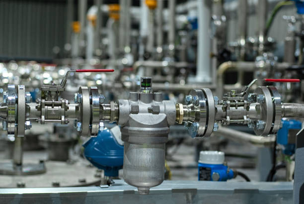 istock Filter with ball valves on the additive instalation site, Czech Republic 1272305546