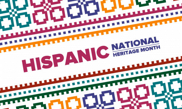 National Hispanic Heritage Month in September and October. Hispanic and Latino Americans culture. Celebrate annual in United States. Poster, card, banner and background. Vector illustration National Hispanic Heritage Month in September and October. Hispanic and Latino Americans culture. Celebrate annual in United States. Poster, card, banner and background. Vector illustration hispanic day illustrations stock illustrations