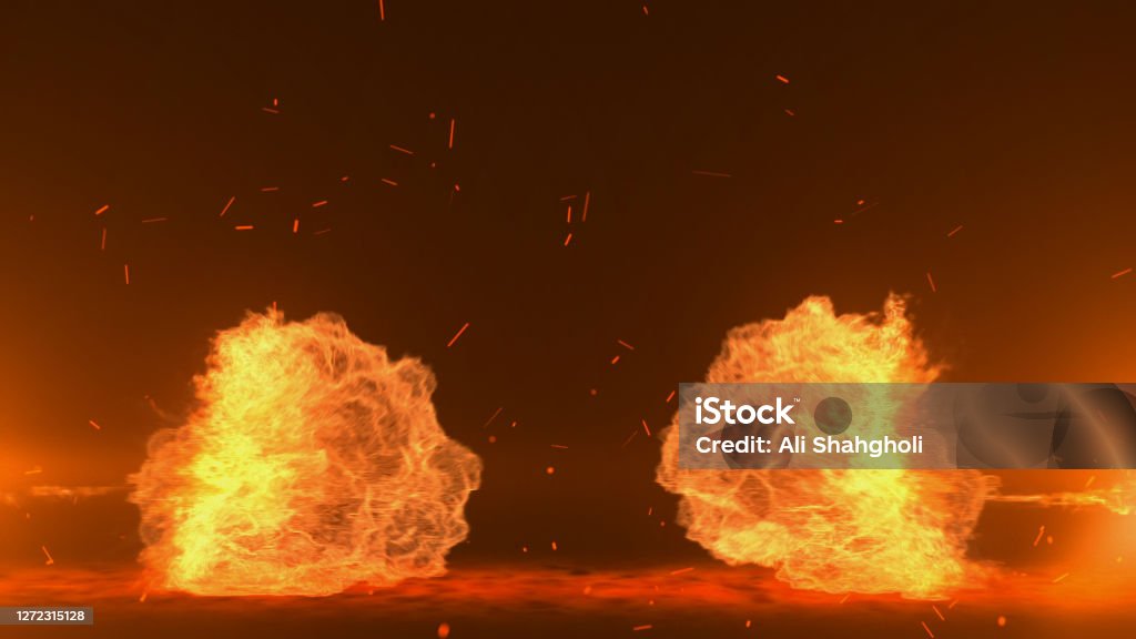 Hot and spicy fire flame background fire flame background Chili Pepper Stock Photo