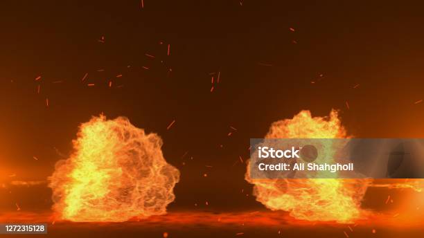 Hot And Spicy Fire Flame Background Stock Photo - Download Image Now - Chili Pepper, Fire - Natural Phenomenon, Red