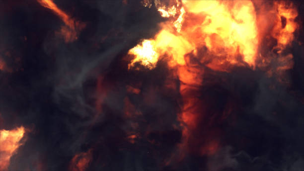 istock Hot and spicy fire flame background 1272315181