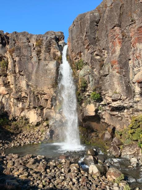 Taranaki Falls stock photo