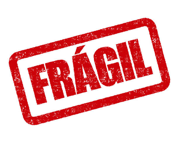 fragile portugiesische stempel - zerbrechlichkeit stock-grafiken, -clipart, -cartoons und -symbole