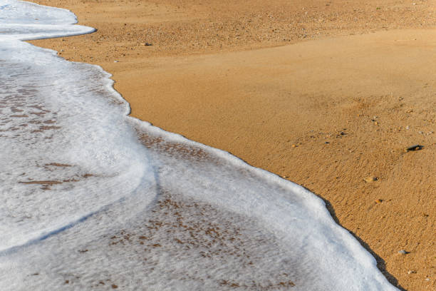 istock Sea foam on the beautiful sand Atlantic ocean beach. 1272325129