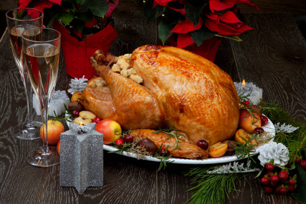 istock Roasted Christmas Turkey with Grab Apples 1272335135