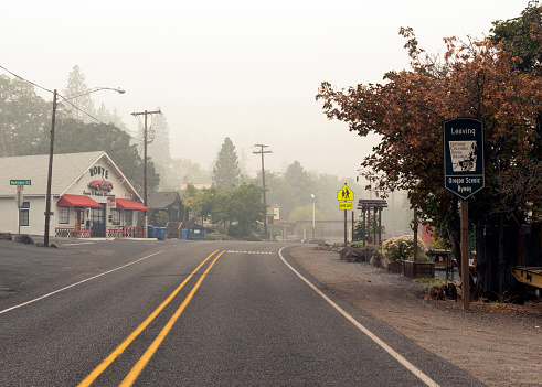 Mosier is not currently threatened by the fires for a change, although it was earlier this summer.  The smoke is thick throughout most of Oregon.