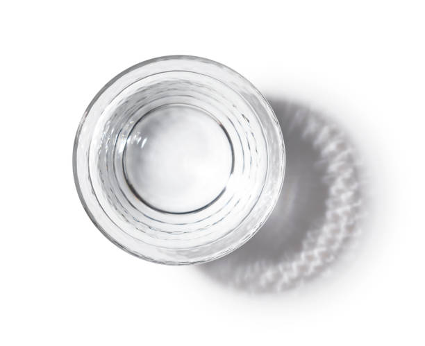 istock A glass cup of water on a white background 1272339415
