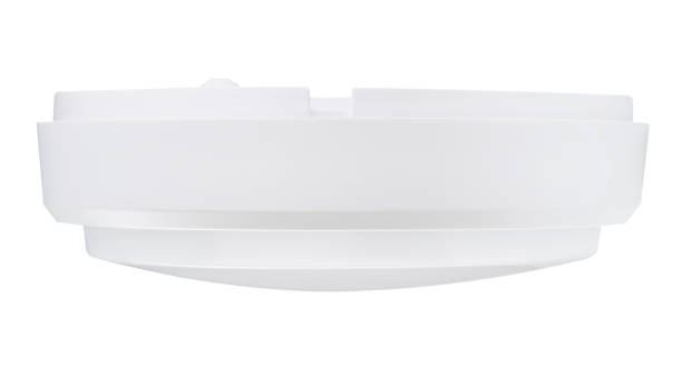 istock White round shade, led lamp, profile view, on a white background 1272355374