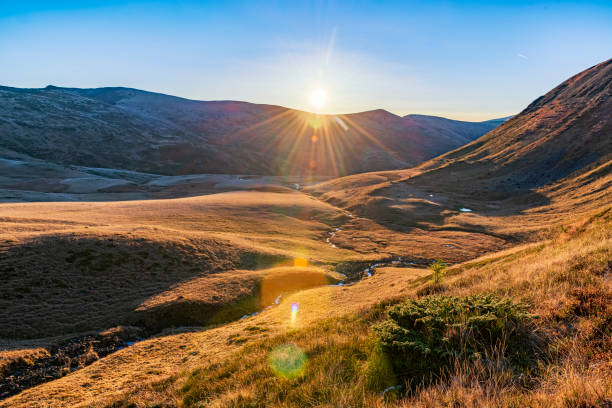 istock Amazing sunset high in the mountains. 1272359303