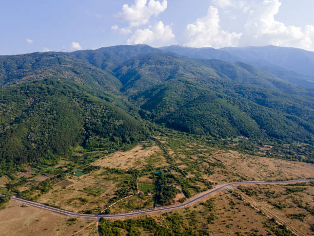 istock Aerial view of Petrich valley,  Bulgaria 1272363748