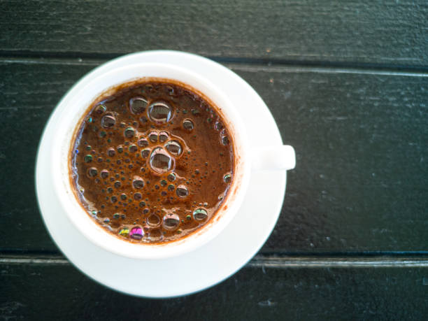istock turkish coffee in white mug for background and inspiration 1272367908