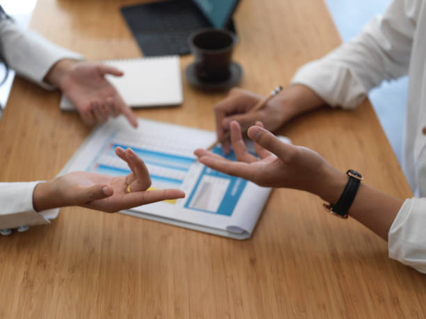istock Businesspeople discussing on their project in office room 1272370061
