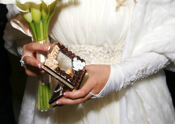 Beautiful Bride with hands on hips