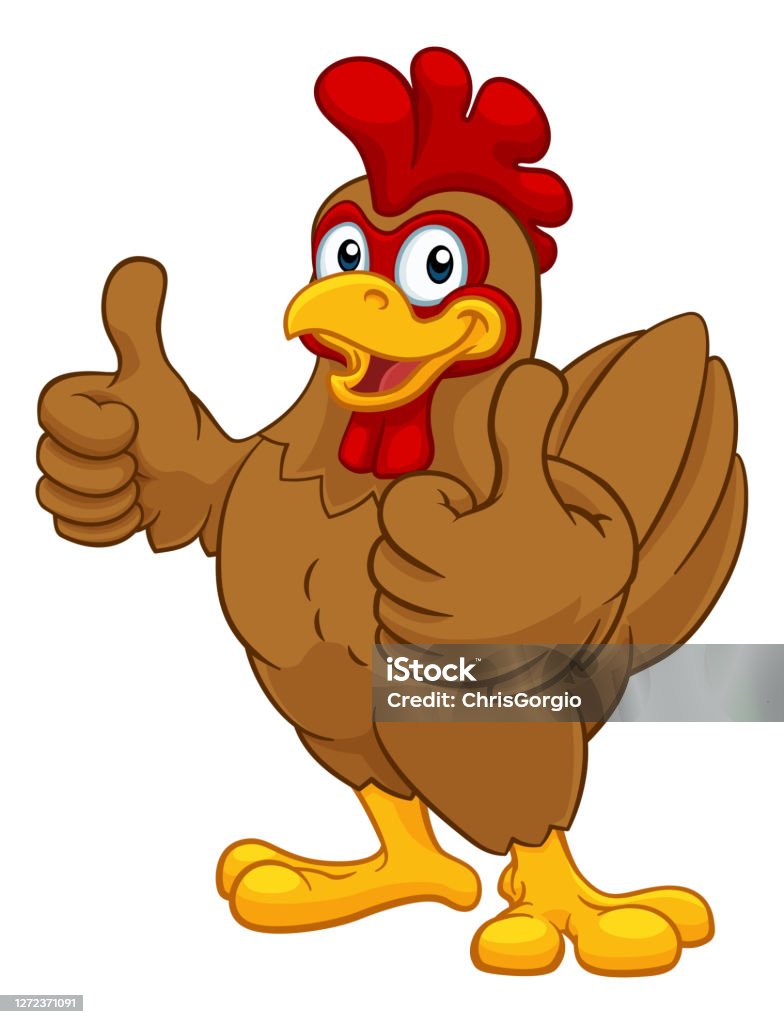 Chicken Cartoon Rooster Cockerel Character Stock Illustration - Download  Image Now - Chicken - Bird, Chicken Meat, Mascot - iStock
