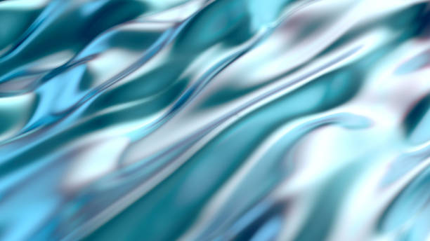 istock Abstract colorful liquid wave background, holographic surface. 3d render illustration 1272371384