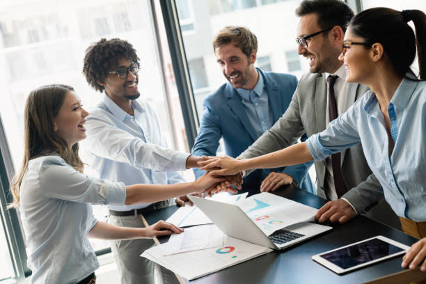 istock Successful entrepreneurs and business people achieving goals 1272381339