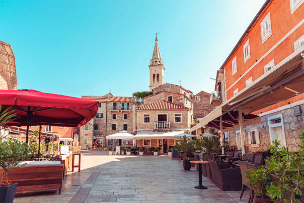 Main square of Jelsa town, Hvar, Croatia Main square of Jelsa town, Hvar, Croatia. jelsa stock pictures, royalty-free photos & images