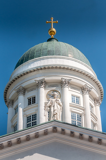 Helsinki Cathedral, the Finnish Evangelical Lutheran cathedral of the Diocese of Helsinki, Helsinki, Finland.
