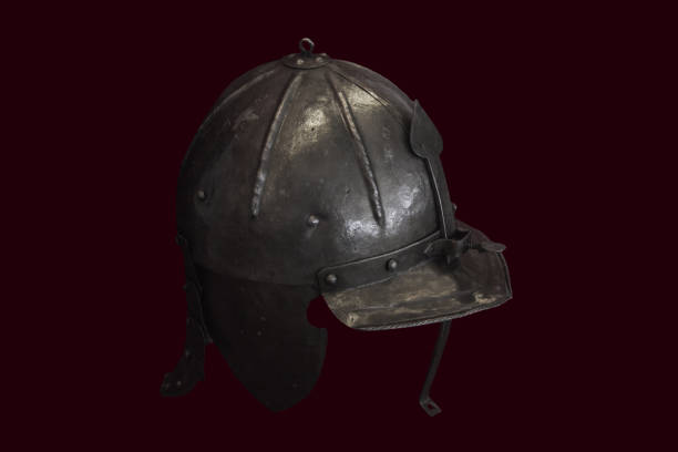 istock Isolated old military metal helmet 1272393008