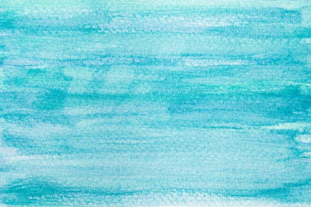 istock Hand painted green and blue watercolor texture background. 1272395018