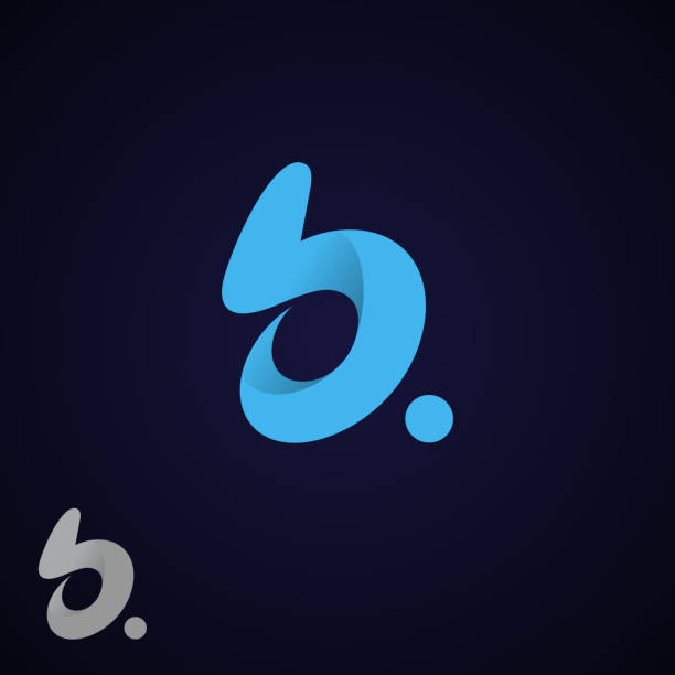 Abstract letter B symbol design with creative modern trendy Abstract letter B symbol design with creative modern trendy. Simple and flat letter B design template. Vector illustration EPS.8 EPS.10 letter b illustrations stock illustrations