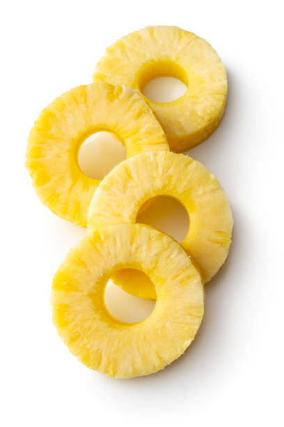 istock Fruit: Pineapple Slices Isolated on White Background 1272397515