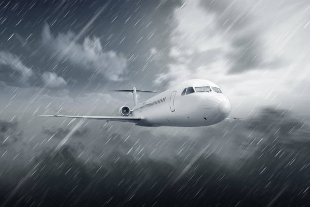 istock Airplane flying in the air 1272401592