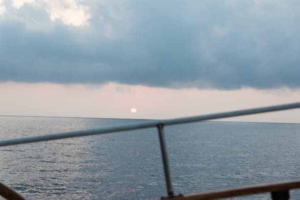 istock Panorama of the sea while sailing at dawn 1272402147