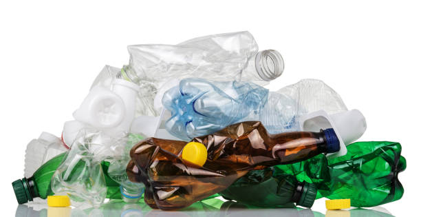 istock Recyclable plastic waste isolated on white background 1272402816