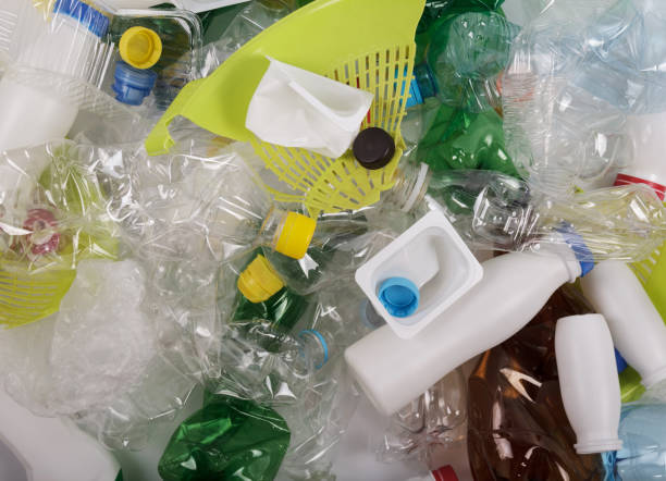 istock Plastic waste for recycling. Empty beverage cans and others 1272402853