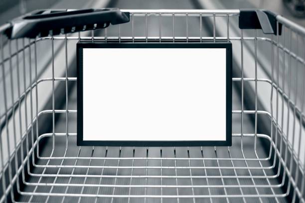 istock Advertising sign in a Shopping cart. Horizontal image with copy space. 1272404793