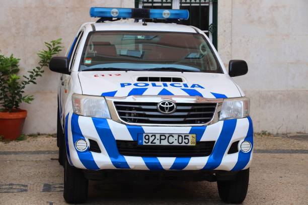 Portugal Police Toyota Hilux of Portugal Police. The full name of the Portugese force is Public Security Police (PSP). psp stock pictures, royalty-free photos & images